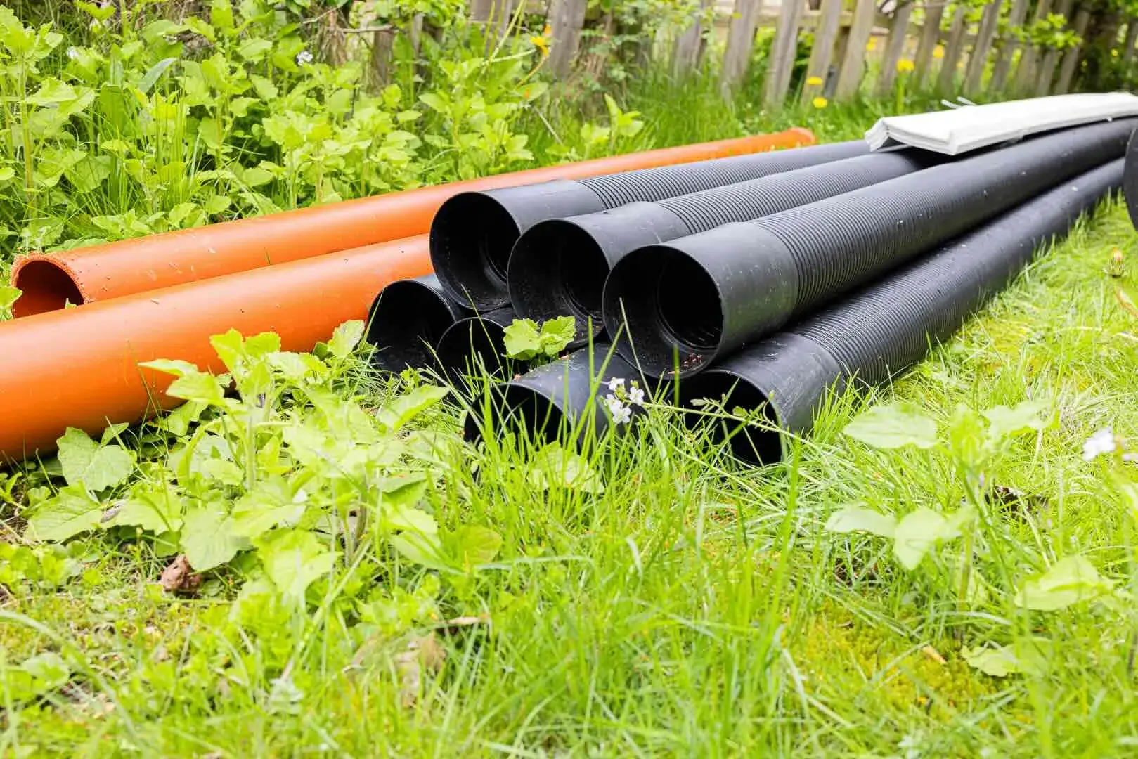 Dräneringsrör och dagvattenrör från återkommande uppdrag i Göteborg