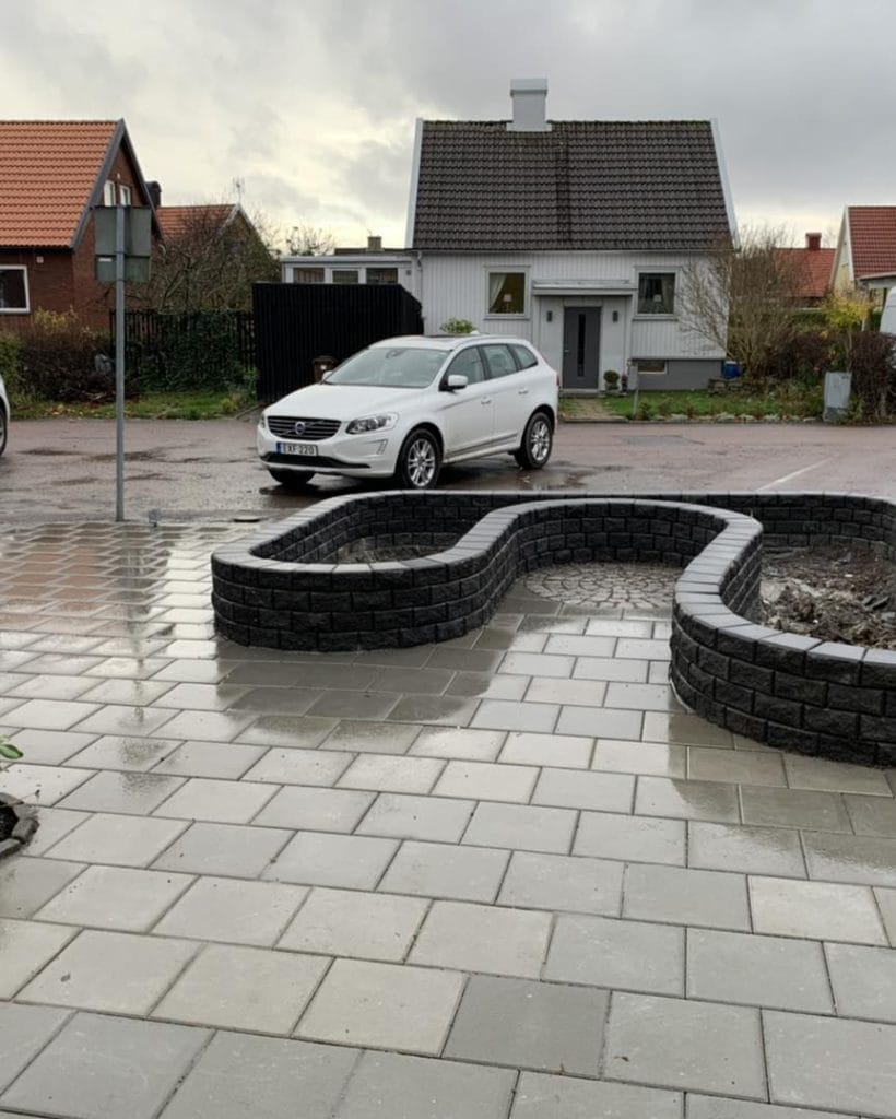 Stenläggning och återställning på Hisingen