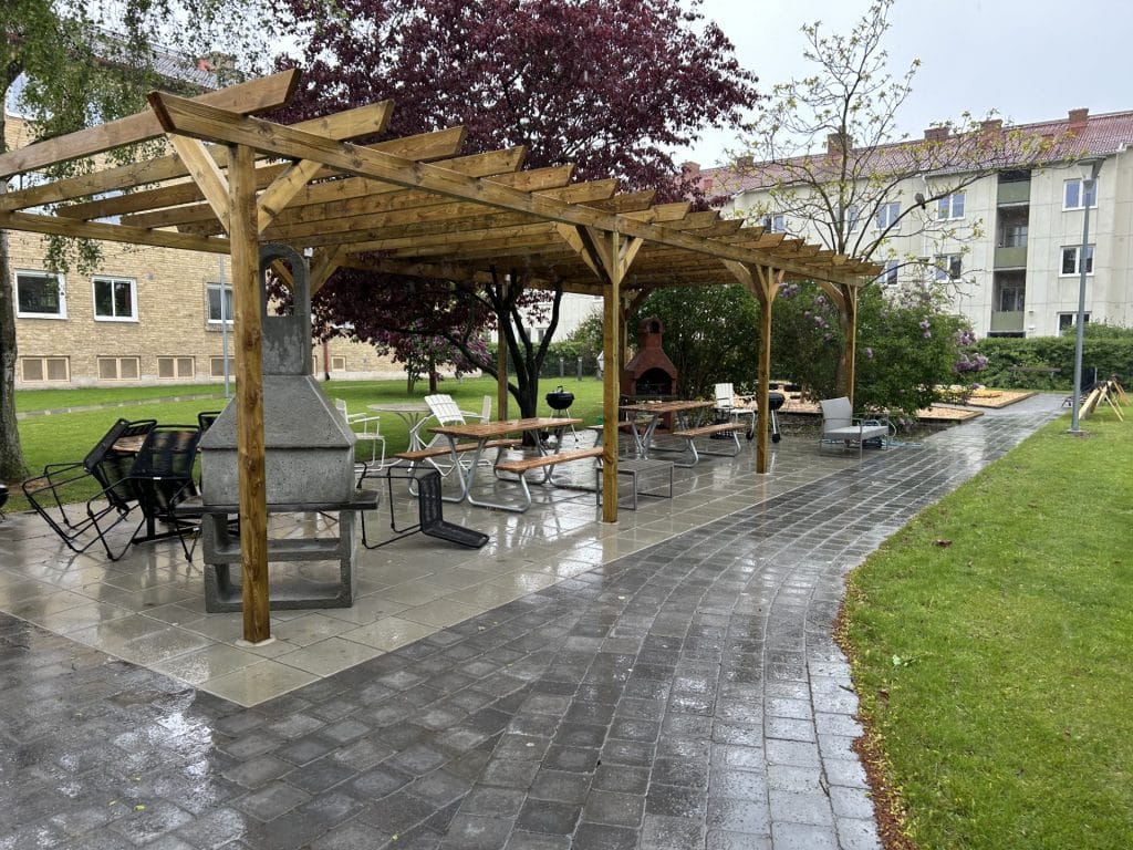 Trevliga miljöer efter utförd dränering i Malmö